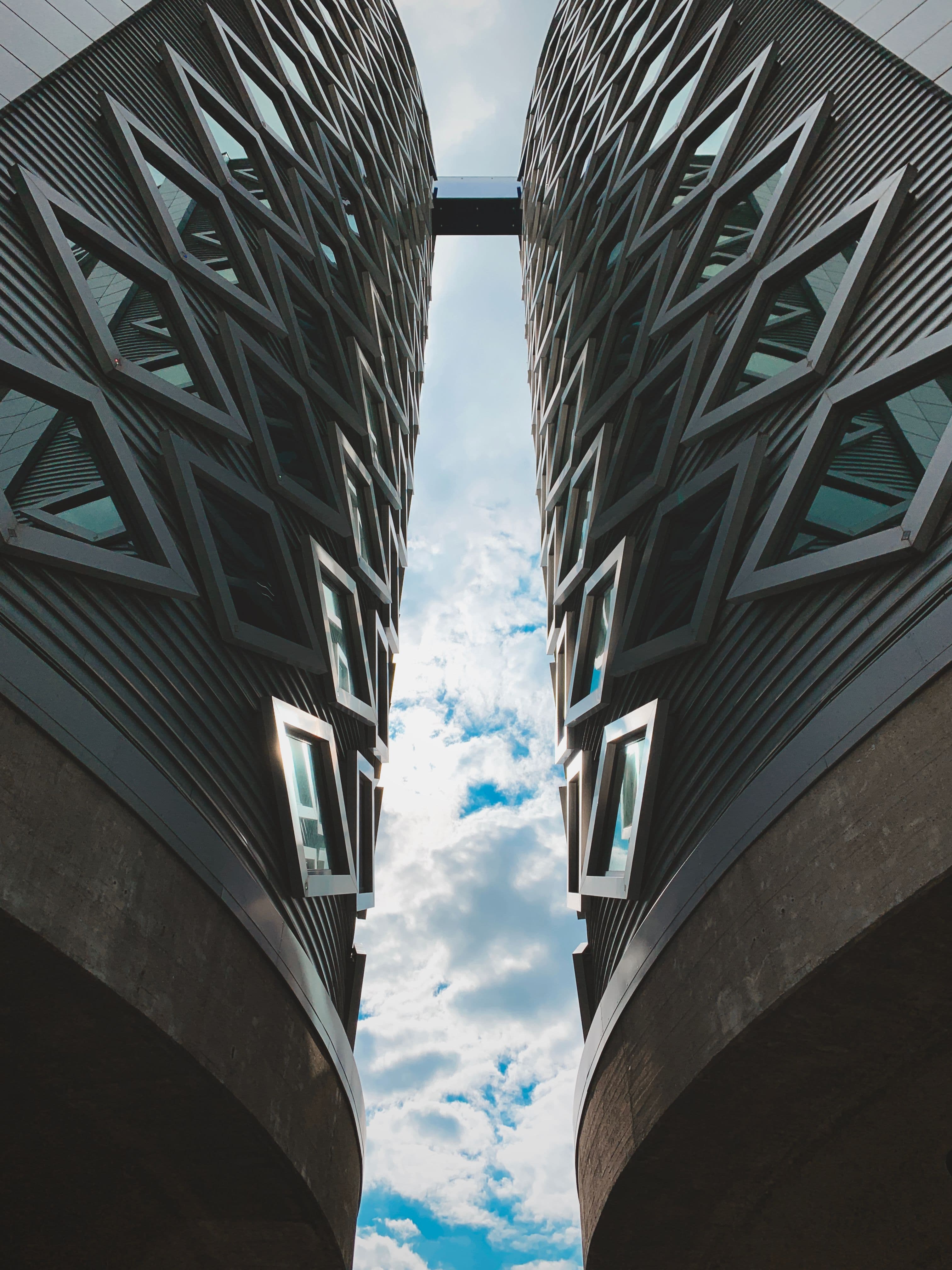 Twin residential towers at the tip of the Msasani Peninsula